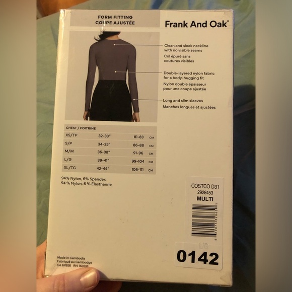 🔊 Frank And Oak | 1 Long Sleeve NEW - Picture 2 of 2